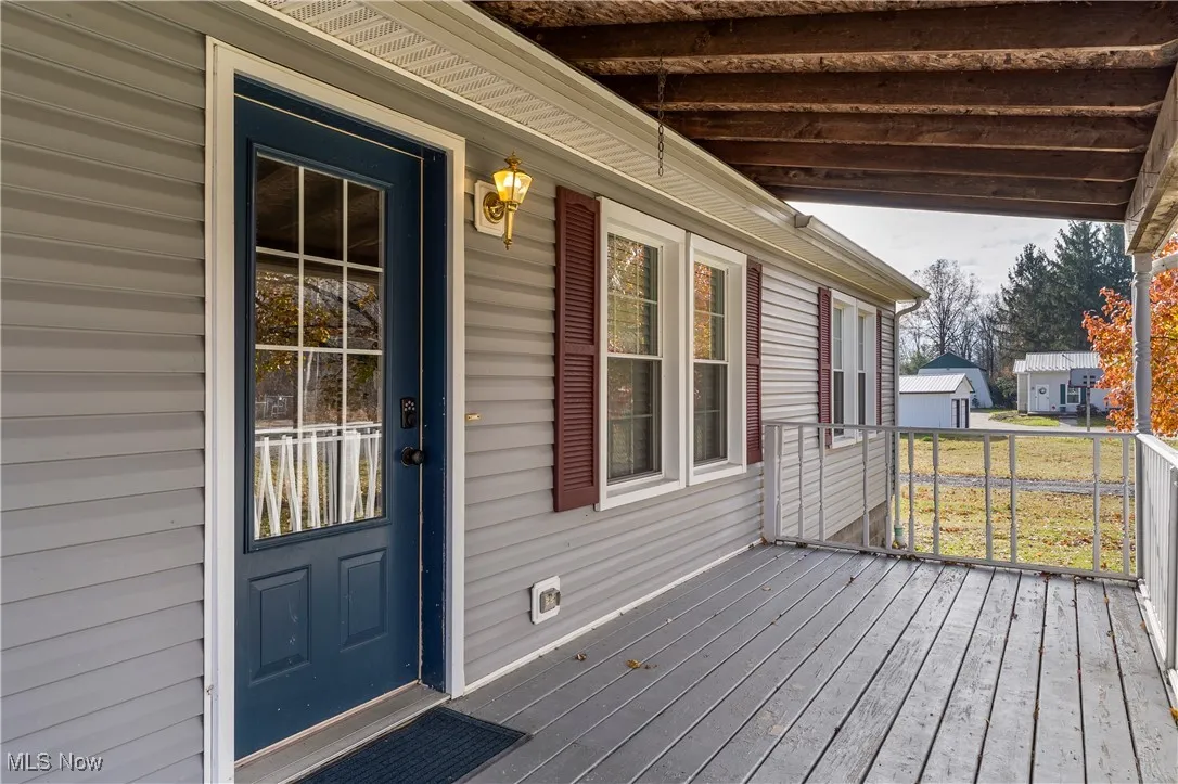 View of porch & front door
