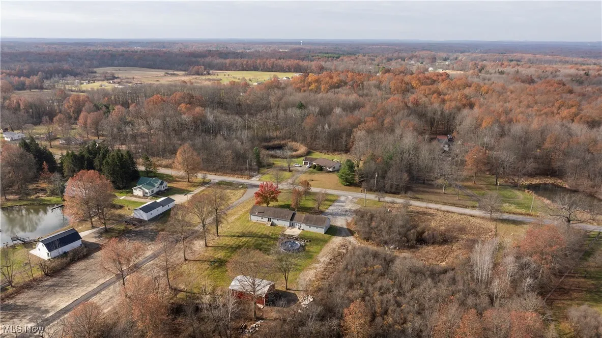 Aerial view of property's location