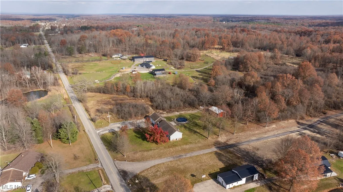 Aerial view of property's location
