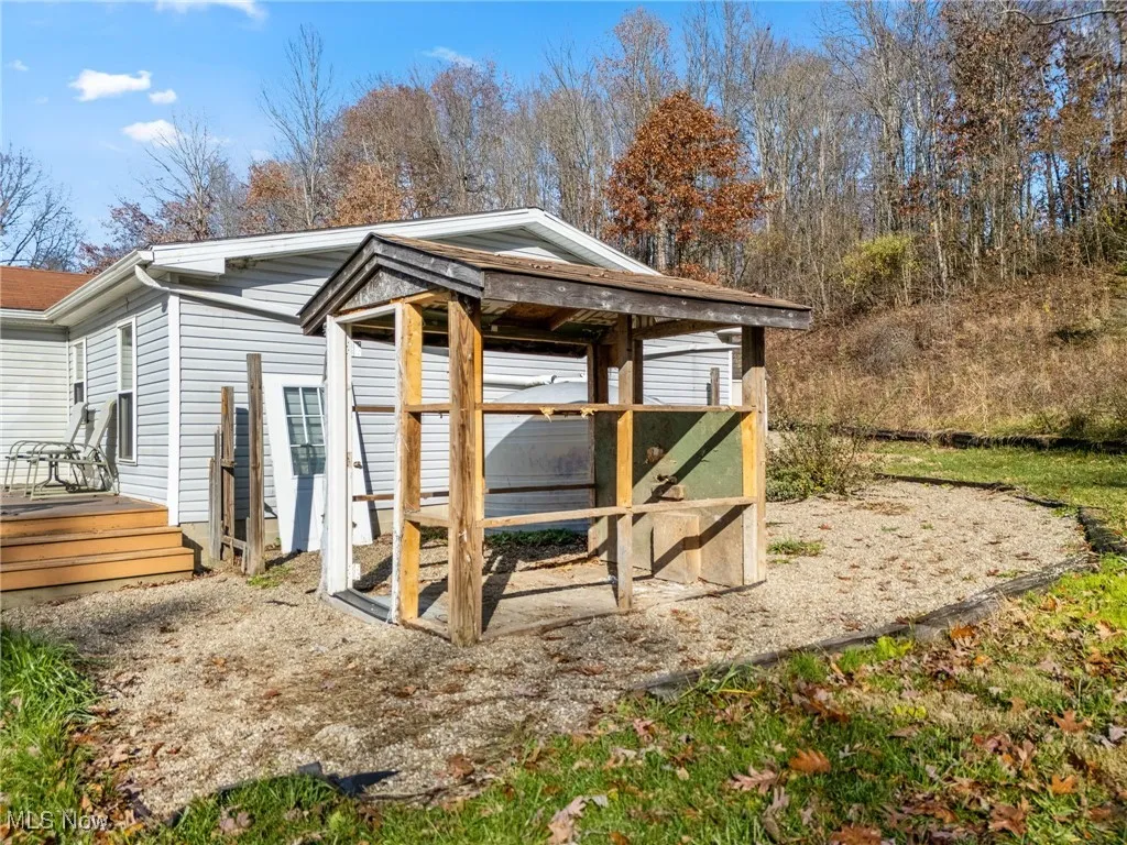 View of poultry coop