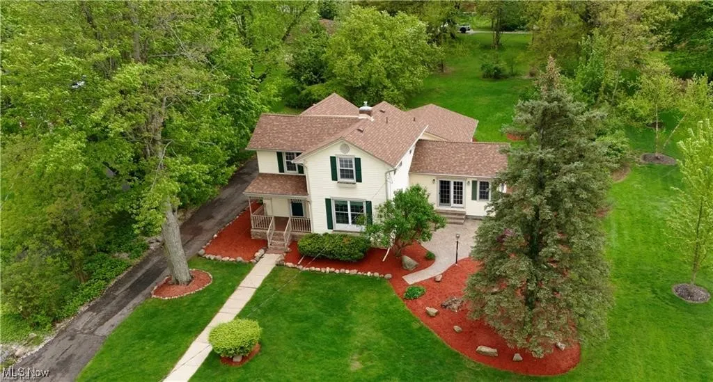 View from above of property