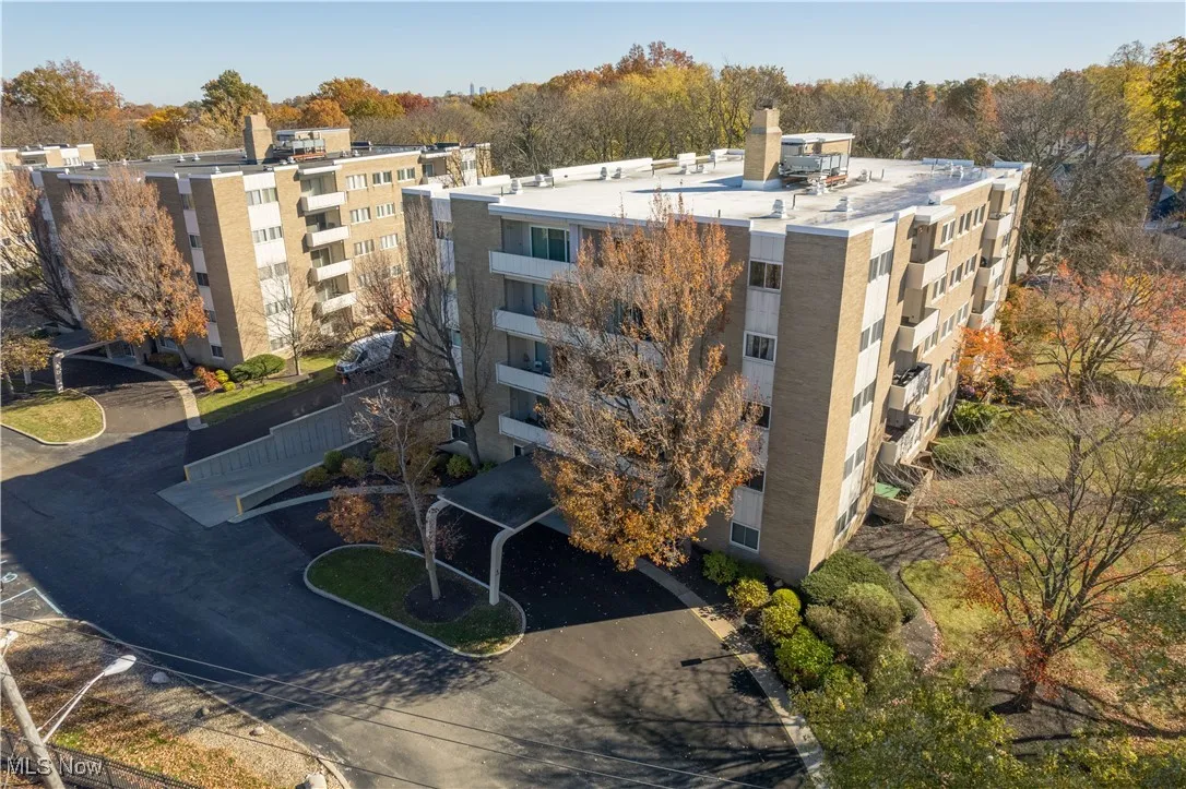 View of 5-story condo building