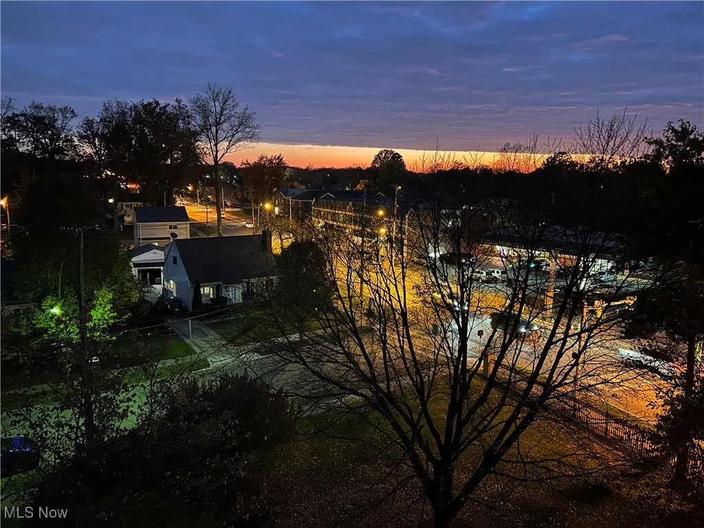 Pretty city view from balcony