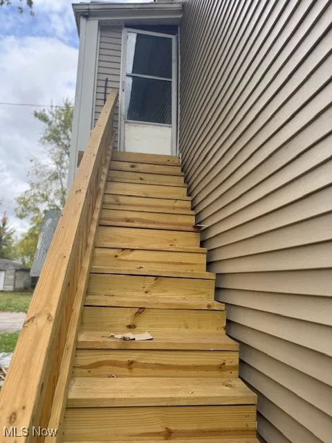 View of stairs leading to 2nd unit