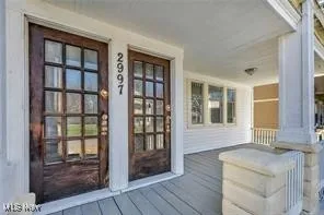 View of wooden porch
