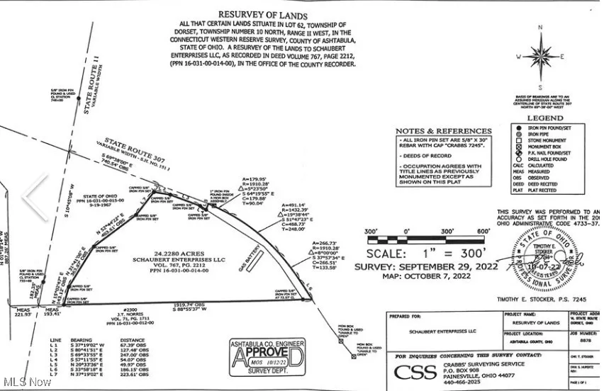 2234 State Route 307 Highway, Jefferson, Ohio 44047,MLS Now Listing ID