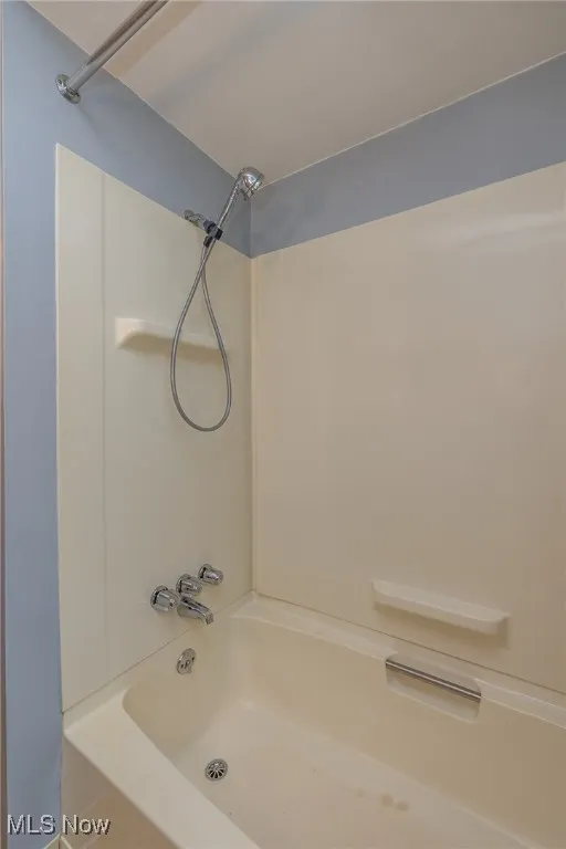 First floor shower tub combo
