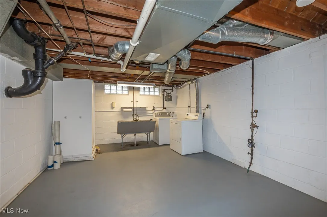 Laundry area of the utility room