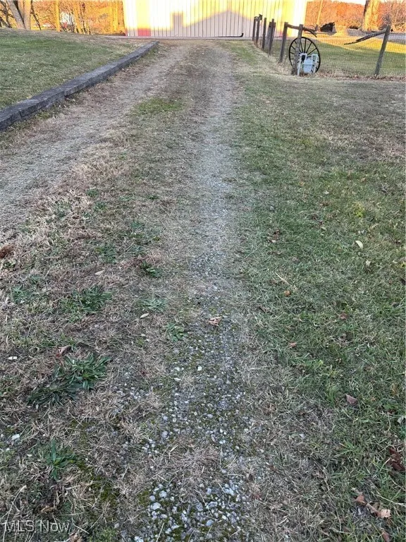 private drive in back of property to enter garage