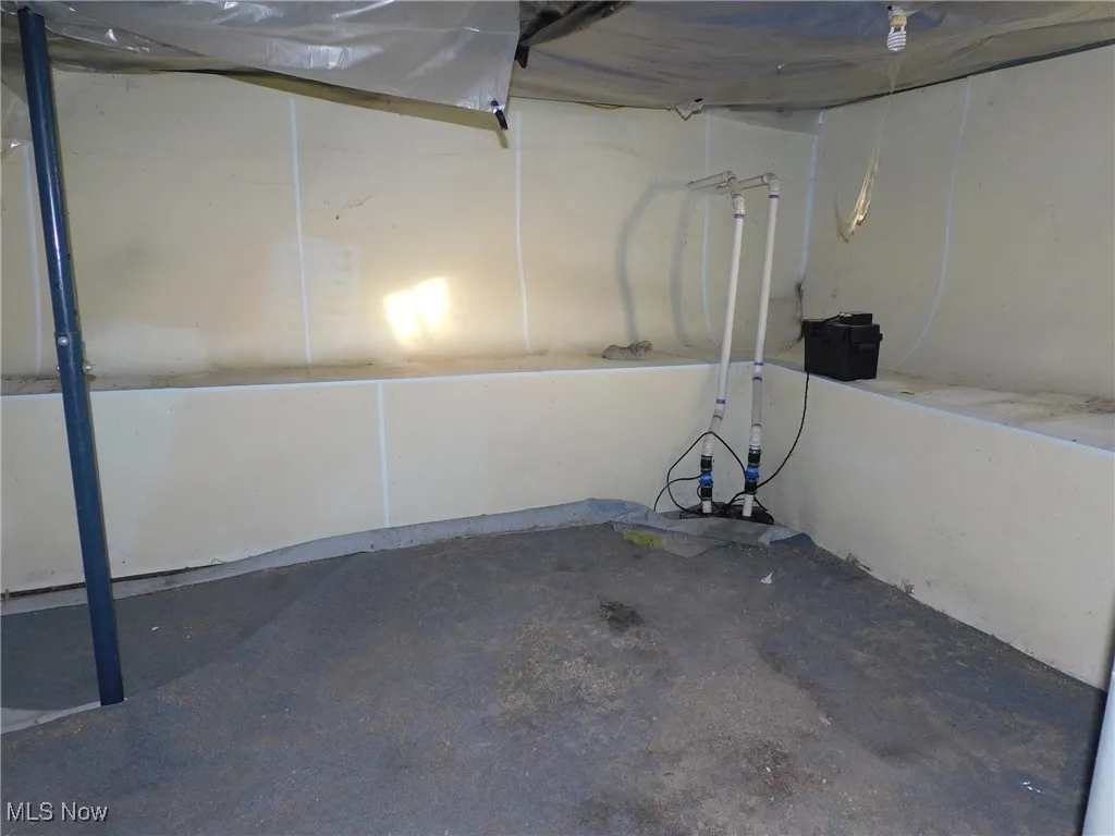 View of unfinished basement view A