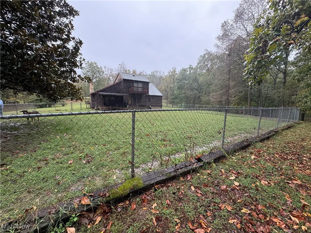 Rear yard fenced