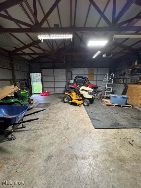 Inside pole building