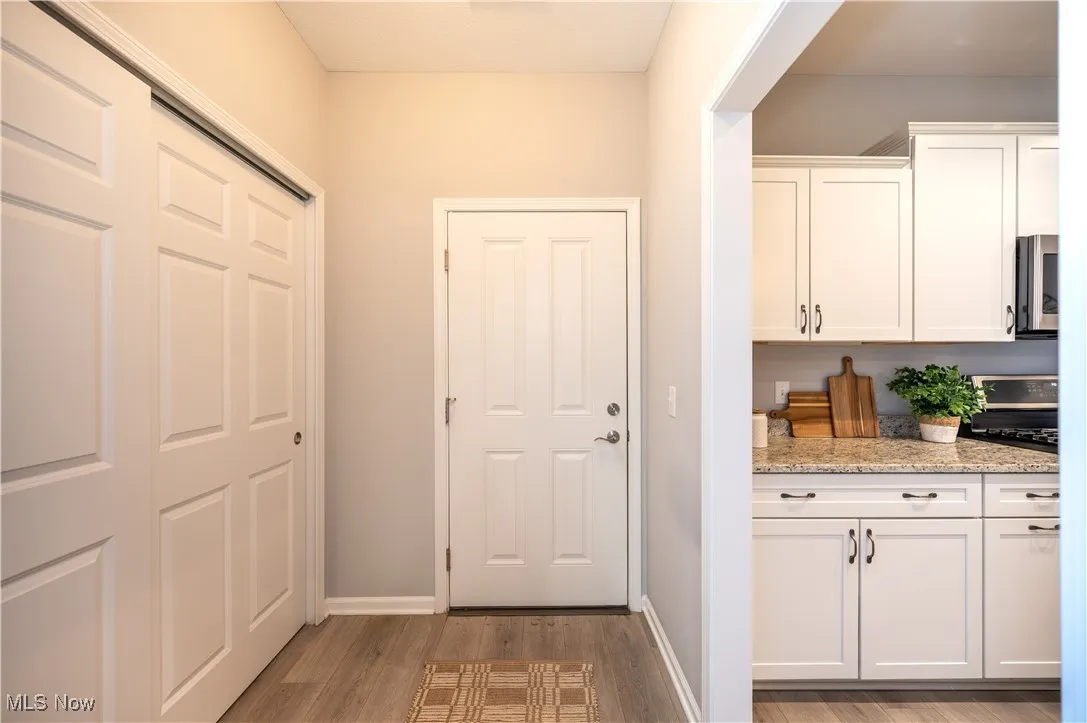 Entrance from the garage