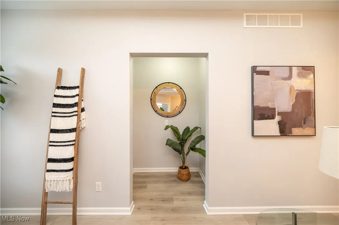Entrance to primary bedroom from the family room