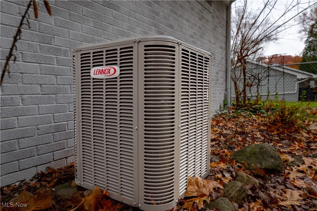 Exterior view of a central air condition unit