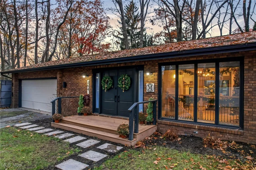 Welcoming front entrance for guests