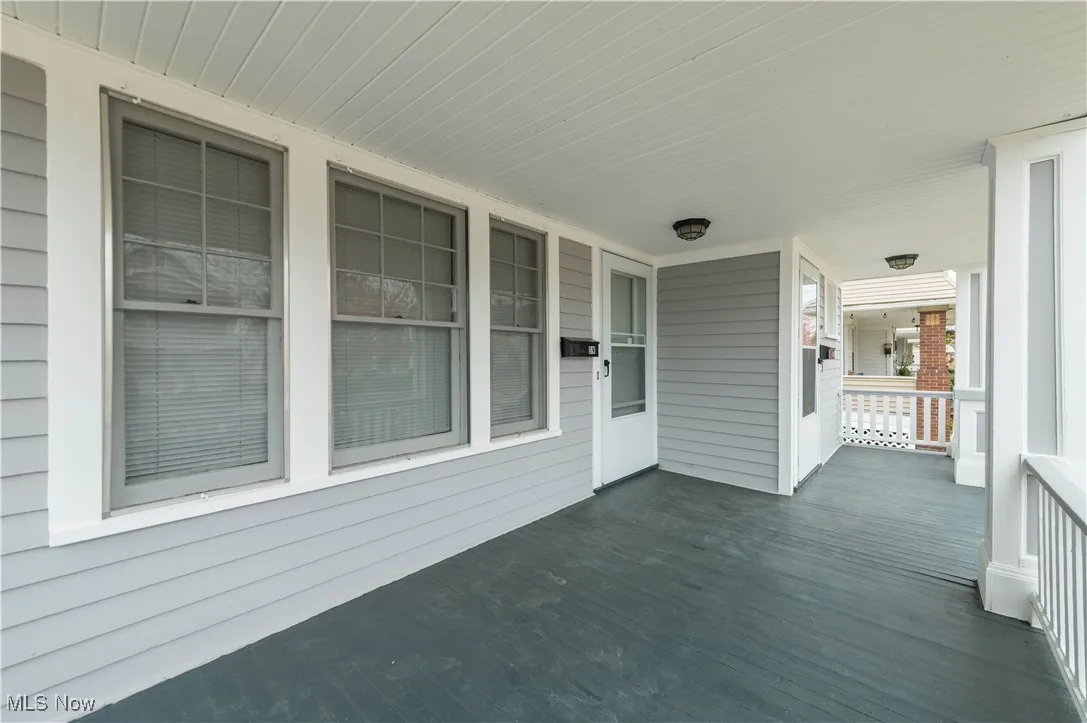 View of wooden porch