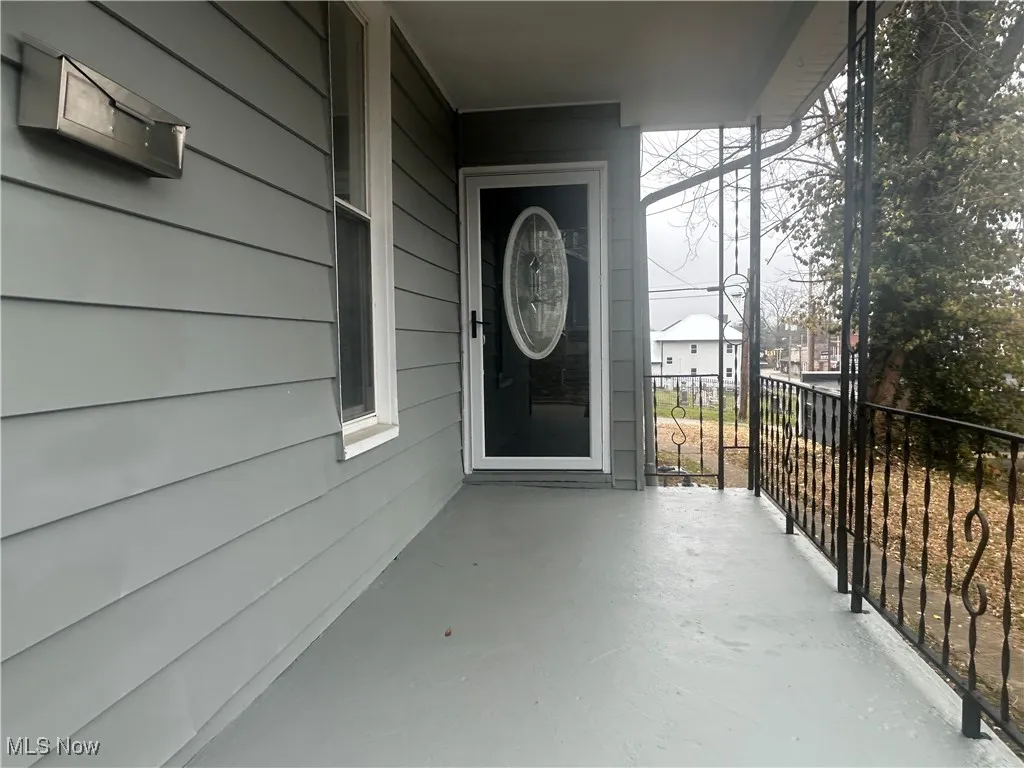 View of exterior entry