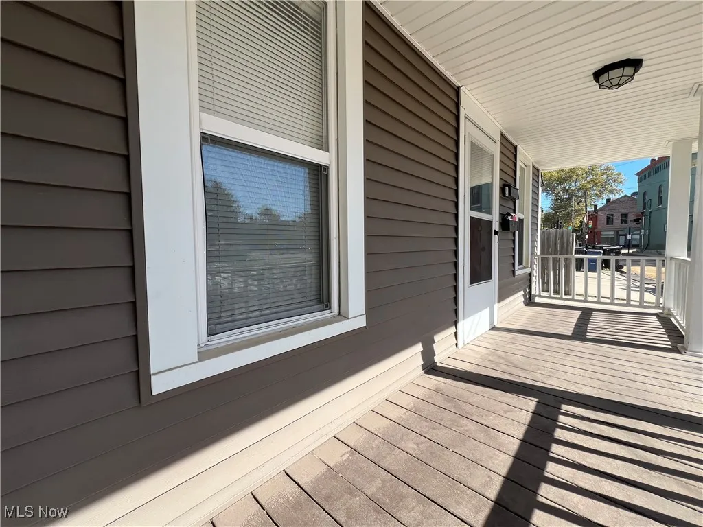View of wooden porch
