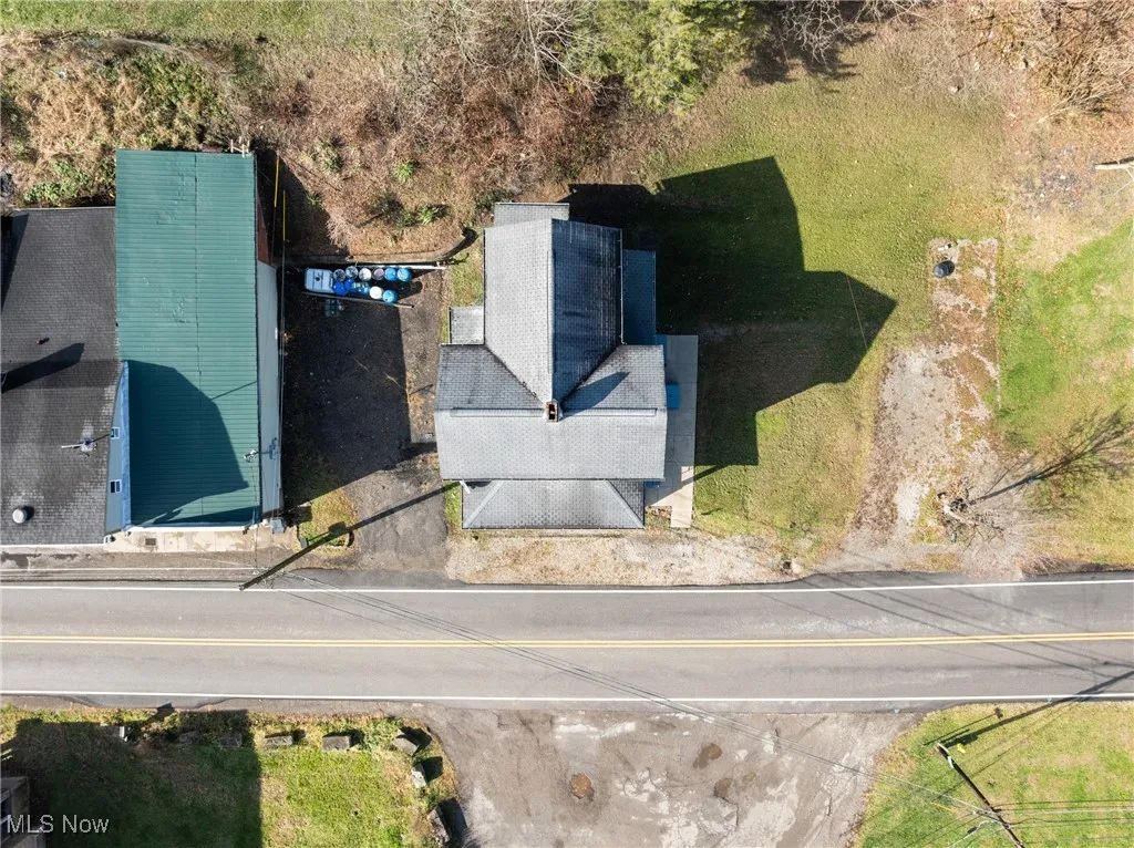 View from above of property