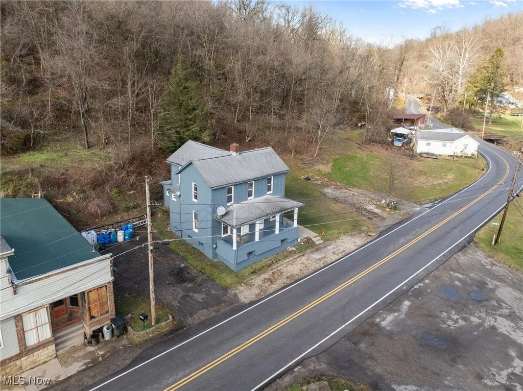 View from above of property