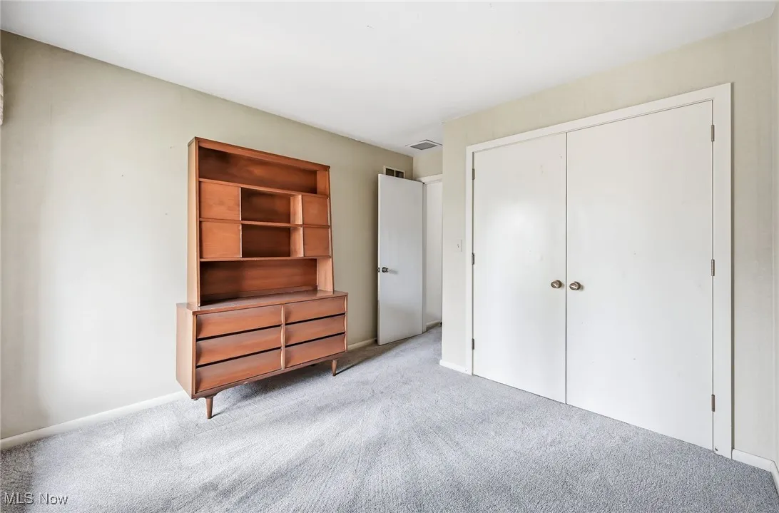  Bedroom with new carpeting and closet with lots of storage