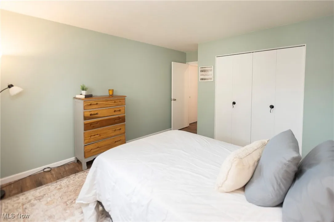 Dual closets offer excellent storage