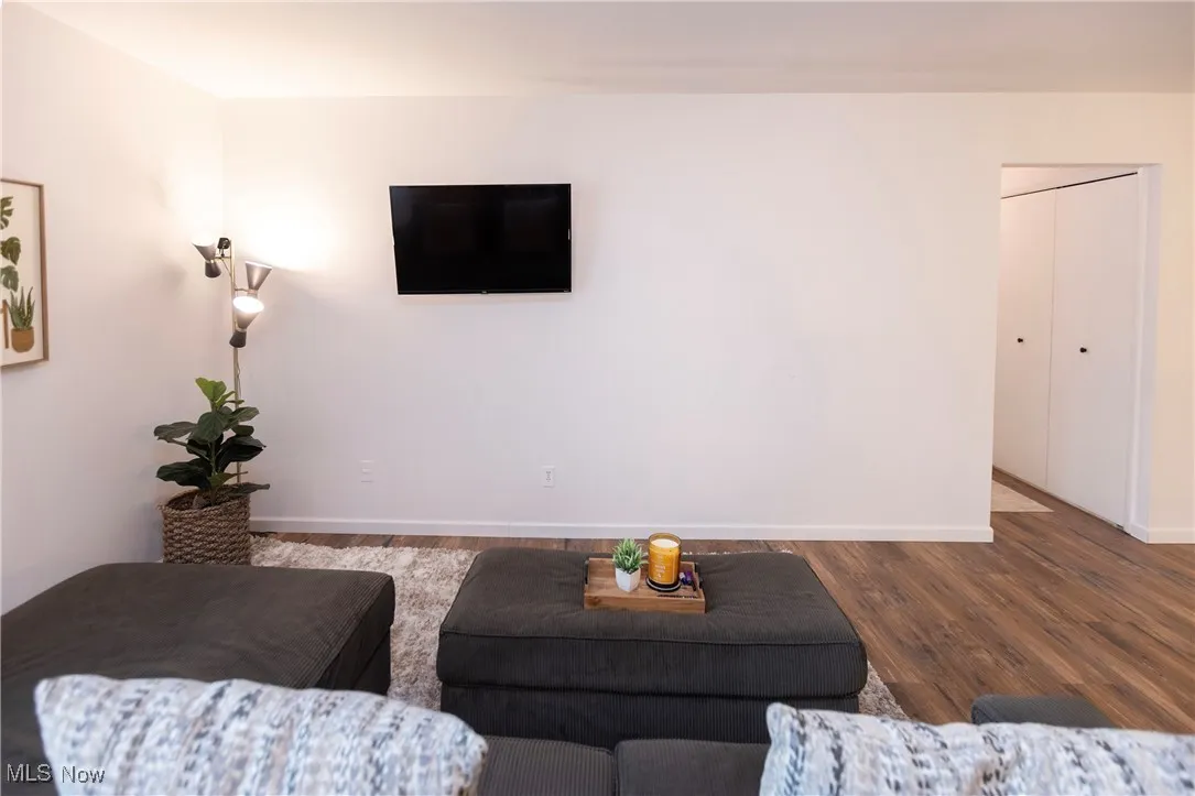 Looking for a place to hang a large tv? This wall is fantastic!