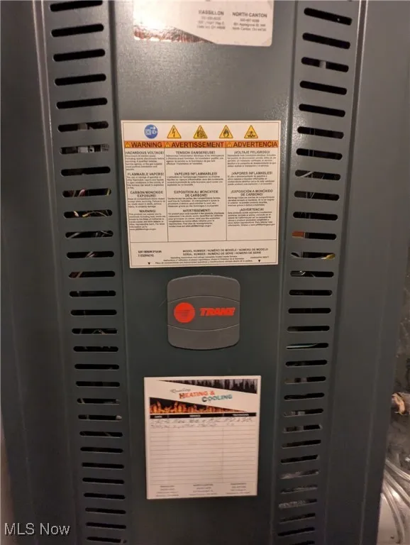 Furnace in storage room installed in July 2021
