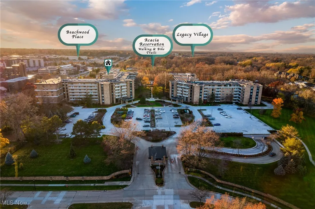 Drone / aerial view of apartment complex