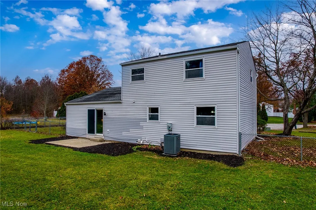 Rear view of property