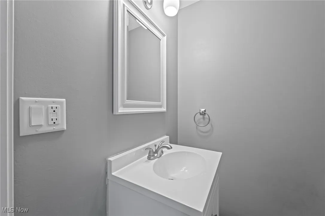 Bathroom featuring vanity