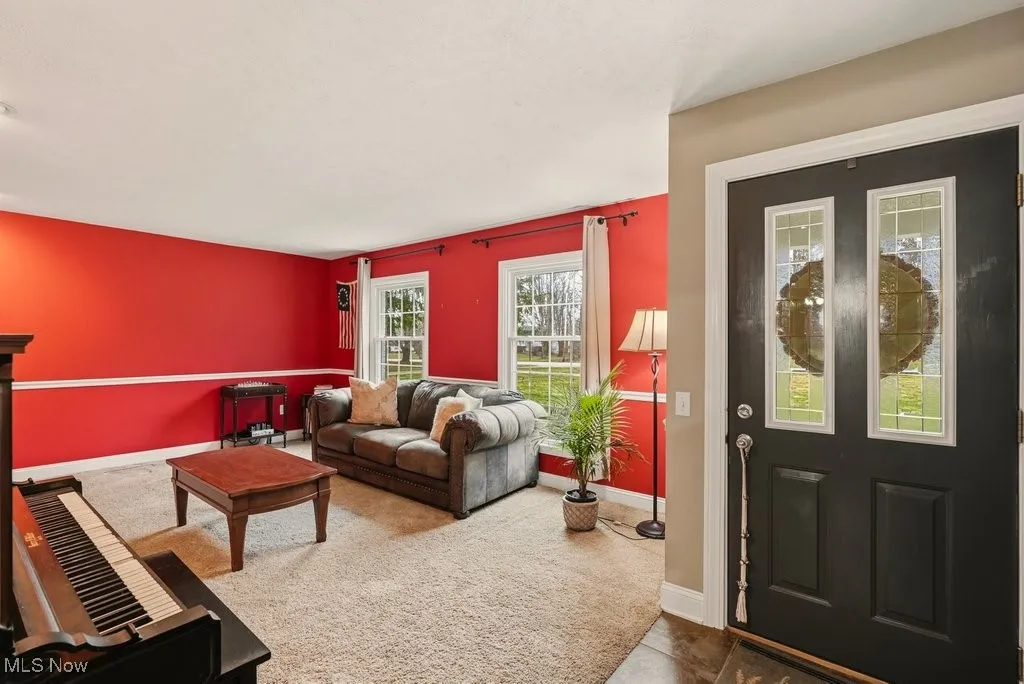 View of Living Room from Entrance Foyer