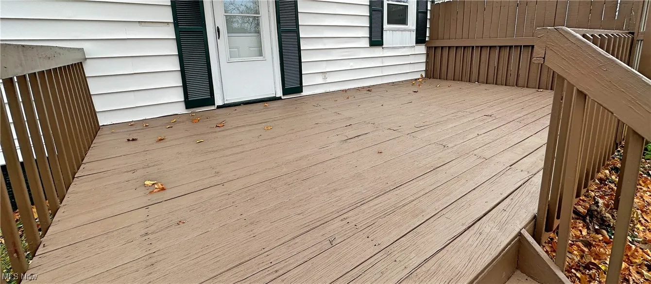 Large back deck