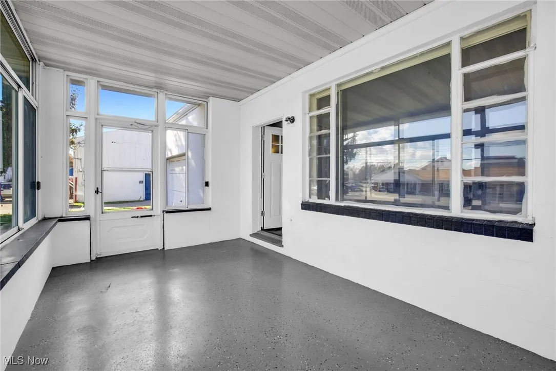 View of sunroom/front entrance
