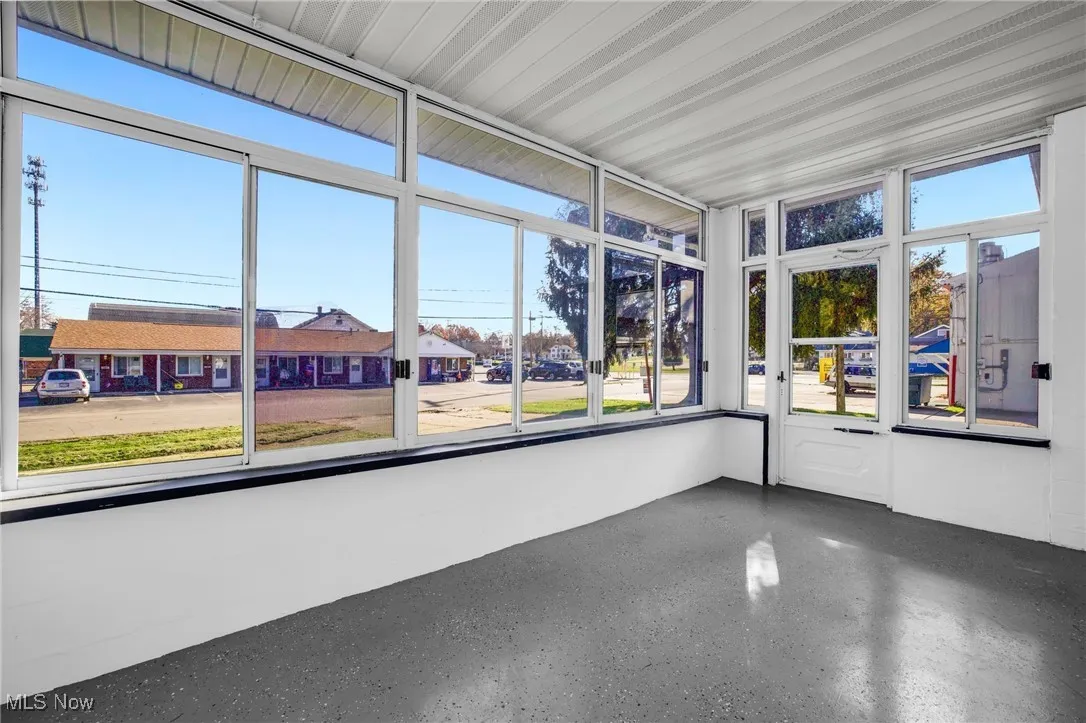 View of sunroom/front entrance
