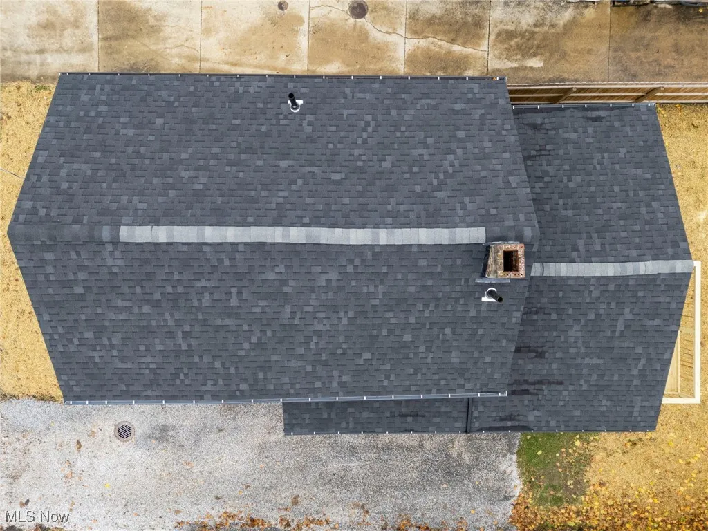 View from above of property