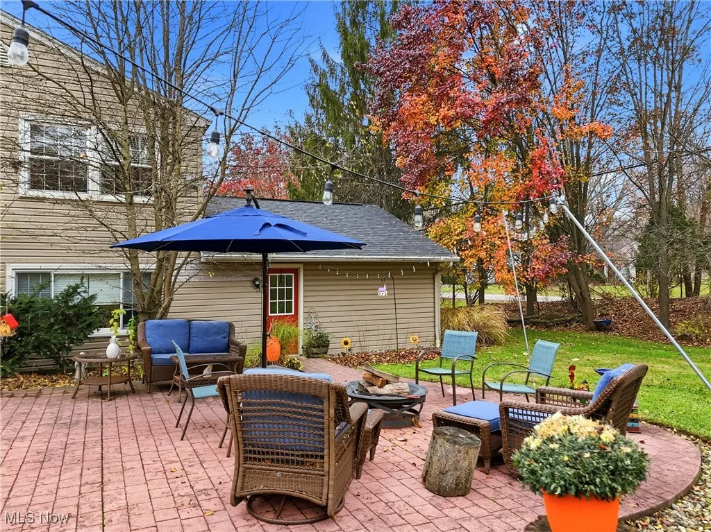 View of patio featuring an outdoor hangout area
