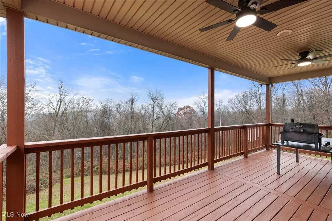 back deck off of dining room