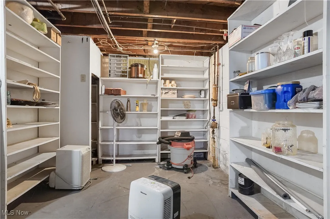 View of storage area