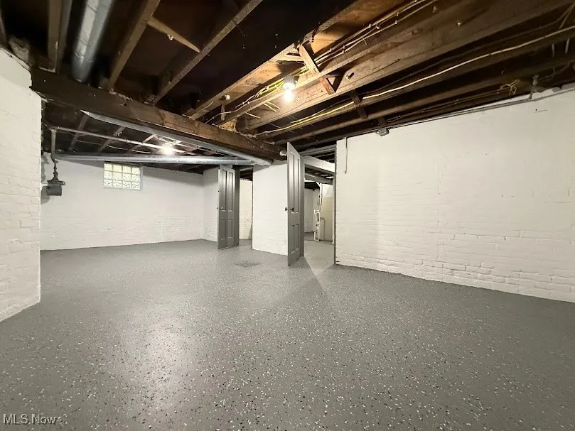 View of below grade area