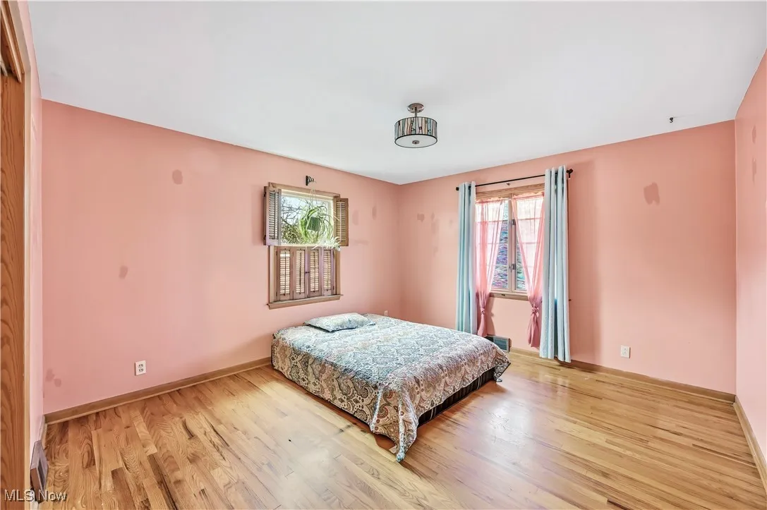 Bedroom featuring light wood-style floors