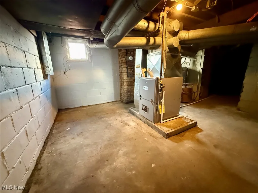 View of below grade area