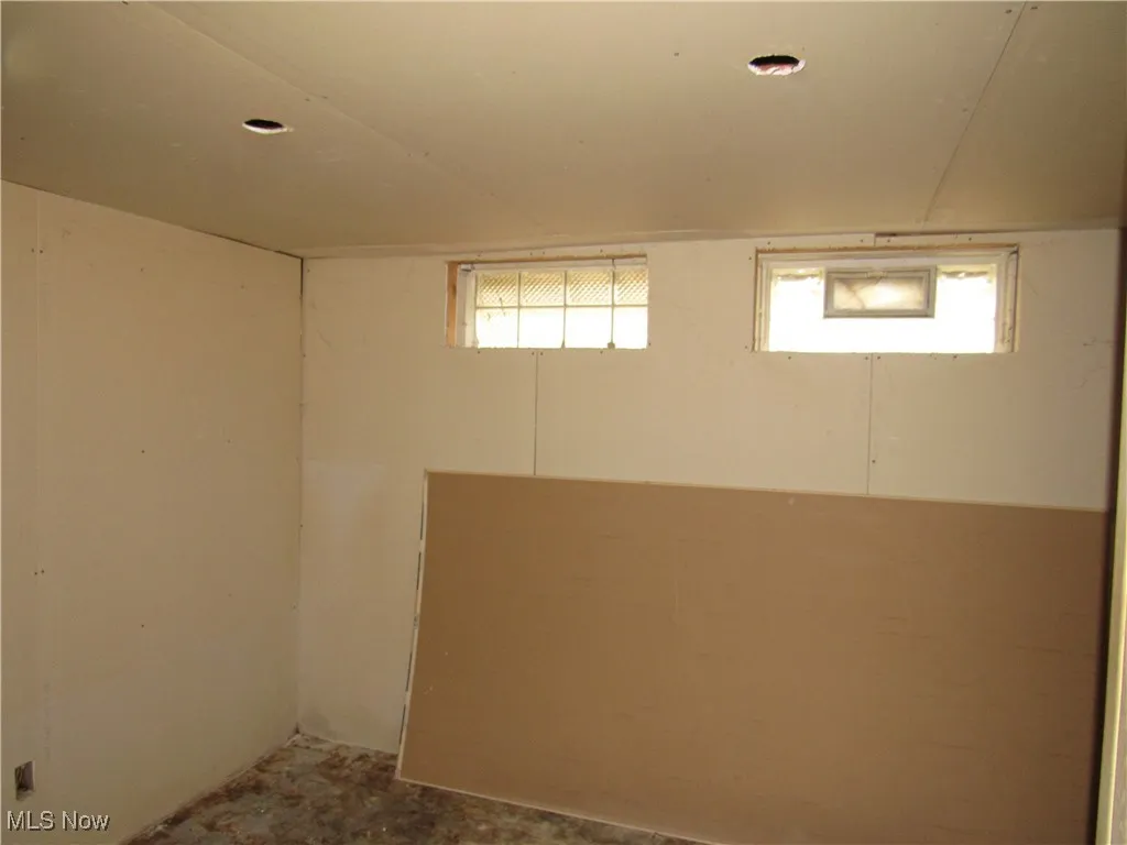 View of basement