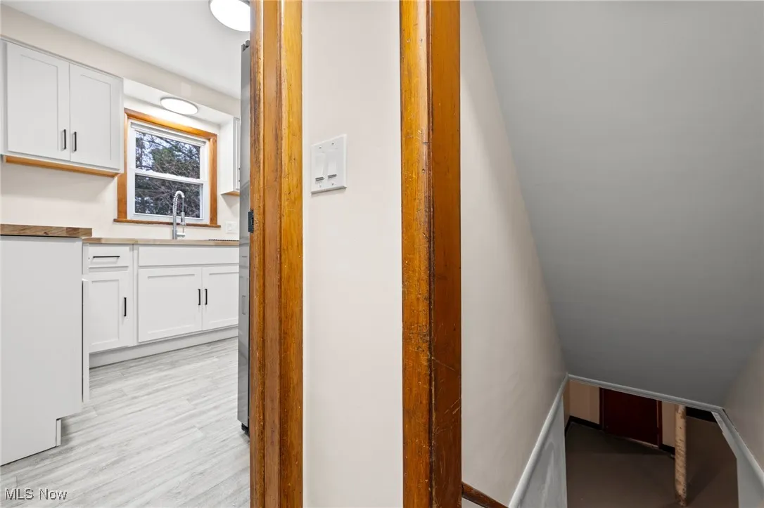 Corridor with a sink