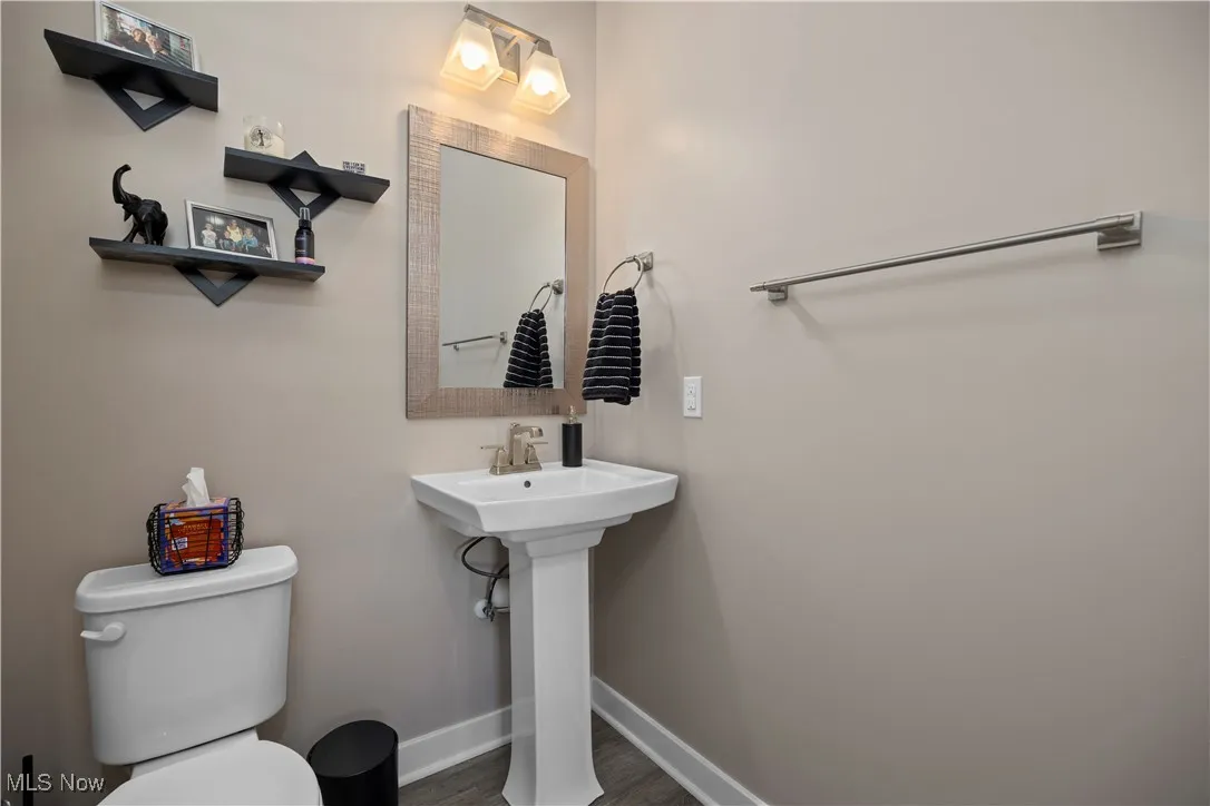 1/2 bath on main floor