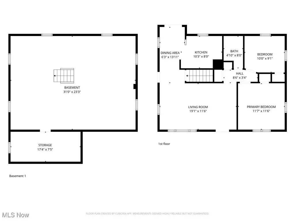 Main floor and basement