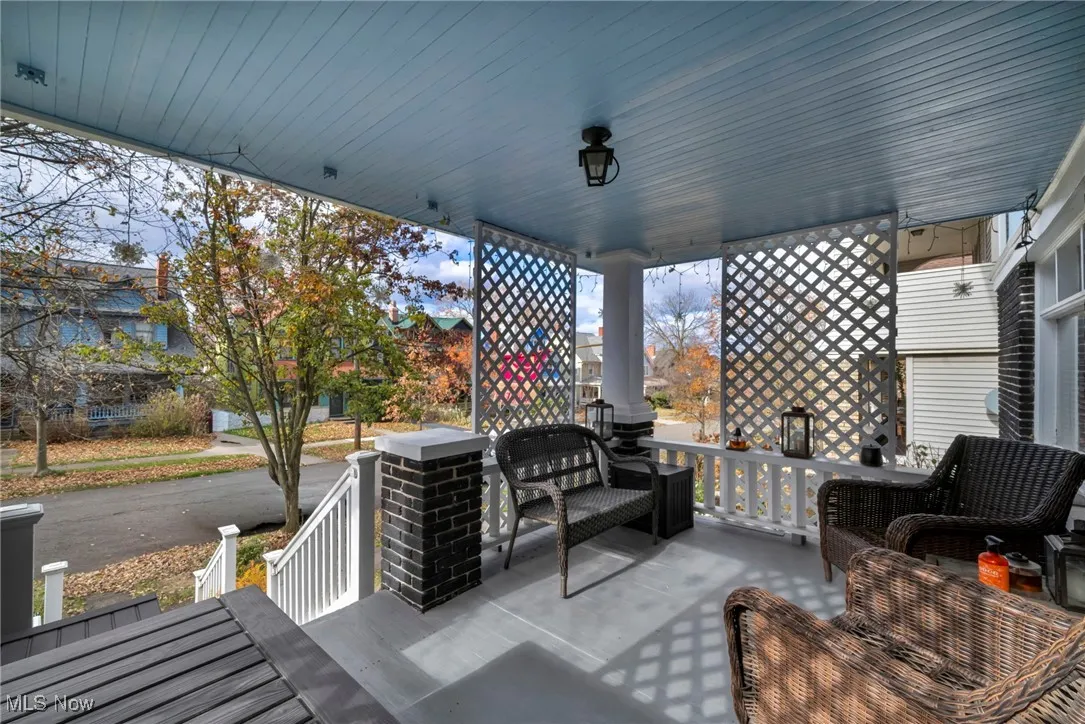 View of wooden porch