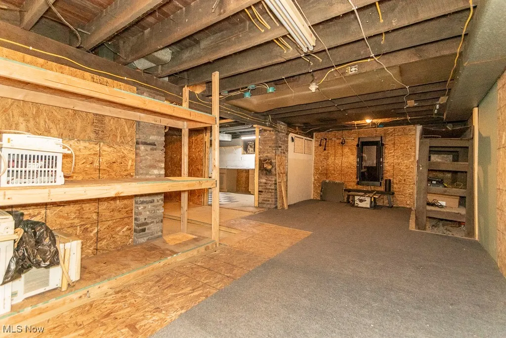 Built in shelving, window a/c units and tonal system for workouts