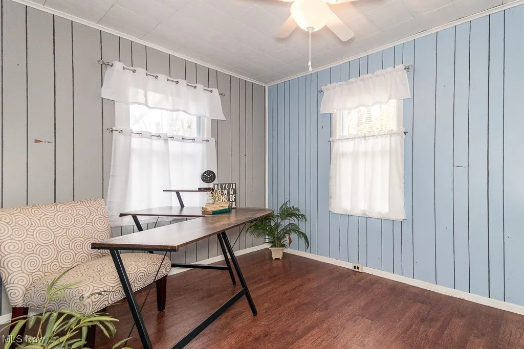 Enjoy natural light in this first-floor bedroom or office